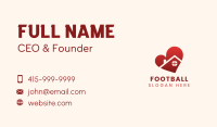 Red Heart House Business Card Image Preview