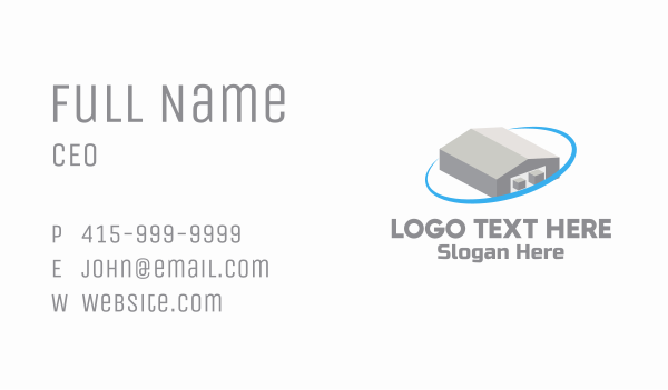 Logistics Warehouse Hub Business Card Design Image Preview