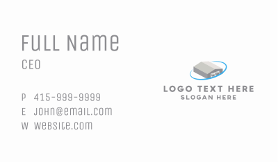 Logistics Warehouse Hub Business Card Image Preview