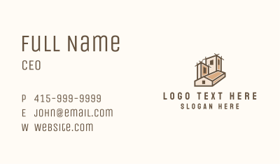 Architectural Housing Contractor Business Card Image Preview