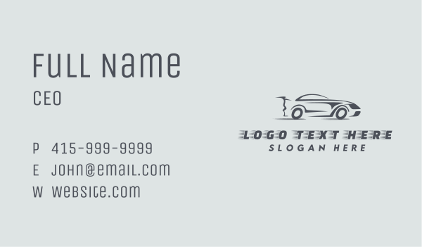 Gray Supercar Race Business Card Design Image Preview