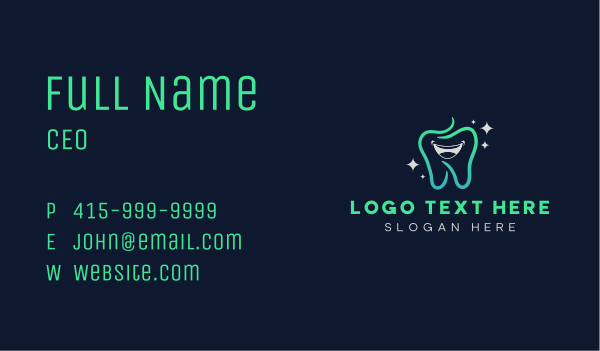 Dental Tooth Smile Business Card Design Image Preview