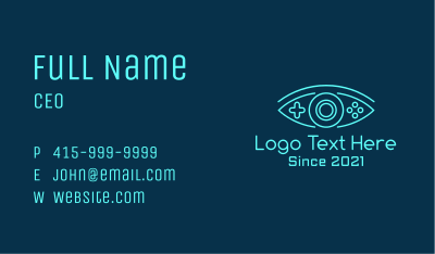 Eye Game Console Business Card Image Preview