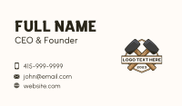 Mallet Hammer Carpentry Business Card Preview