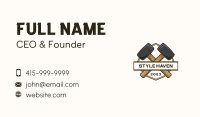 Mallet Hammer Carpentry Business Card Image Preview