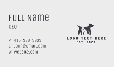 Animal Pet Clinic Business Card Image Preview