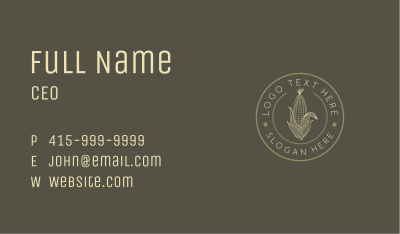 Natural Corn Vegetable Business Card Image Preview