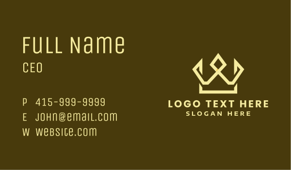 Luxe Crown Jewelry  Business Card Design Image Preview
