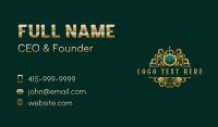 Shield Crown Ornament Business Card Design