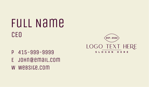 Minimalist Garden Wordmark Business Card Design Image Preview