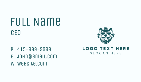 Pet Dog Grooming Business Card Design Image Preview