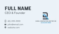 Blue Generic Letter R Business Card Image Preview