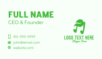 Green Natural Musical Note Business Card Image Preview