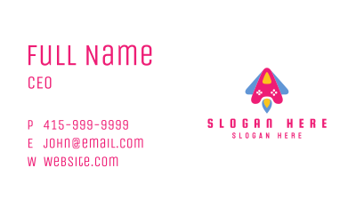 Pink Rocket Controller Business Card Image Preview