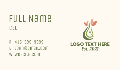Organic Drop Natural Essence Business Card Image Preview