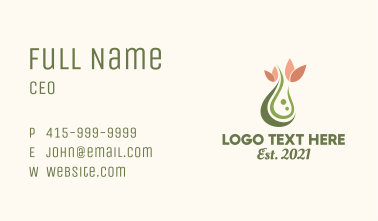 Organic Drop Natural Essence Business Card