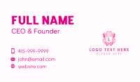 Flower Arrangement Lettermark Business Card Design