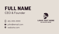 Hipster Male Barbershop Business Card Image Preview