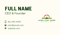 Fence House Lawn Grass Business Card Preview