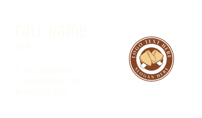 Fortune Cookie Snack Business Card Image Preview