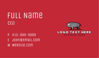 Bison Farm Animal Business Card Image Preview