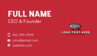 Bison Farm Animal Business Card Design