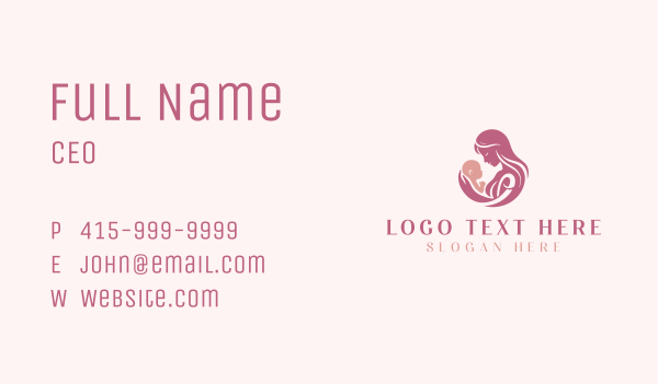 Maternal Mom Baby Business Card Design Image Preview