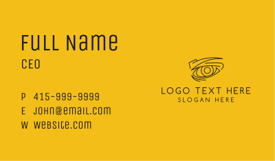 Anime Eye Outline Business Card Image Preview