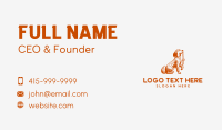 Dog Walker Leash Business Card Preview