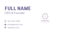 Flower Garland Lettermark Business Card Image Preview