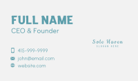 Cursive Fashion Brand Business Card Image Preview