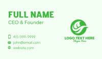 Green Organic Leaf Business Card Image Preview