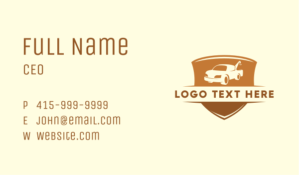 Towing Truck Automotive Business Card Design Image Preview