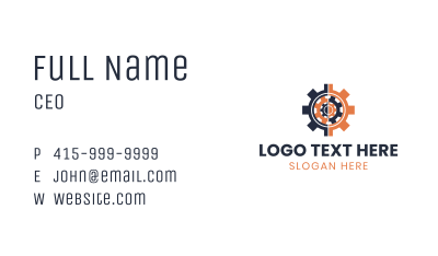 Multilayer Gear Cog  Business Card Image Preview