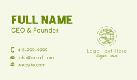 Green Camping Campfire Business Card Image Preview