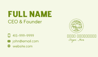 Green Camping Campfire Business Card Image Preview