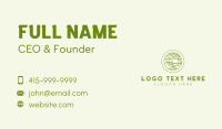 Green Camping Campfire Business Card Image Preview