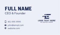 Fast Transport Letter E Business Card Image Preview
