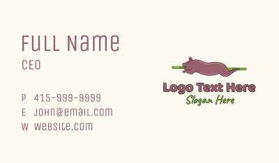 Roasted Pig Business Card Image Preview