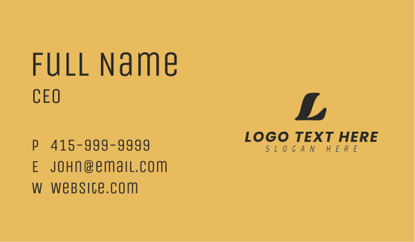 Italic Professional Logistics Lettermark Business Card Design Image Preview
