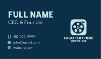 Video Cinema Reel Play App Business Card Image Preview