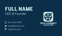 Video Cinema Reel Play App Business Card Image Preview