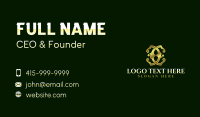 Luxury Firm Letter C Business Card Preview