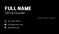 Black & White Text Wordmark Business Card Image Preview