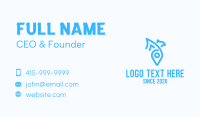 Blue Bird Location Pin Business Card Image Preview