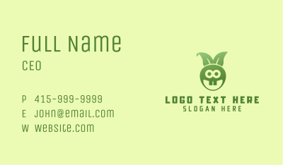Bunny Rabbit Leaf Business Card Image Preview