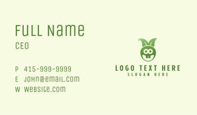 Bunny Rabbit Leaf Business Card Image Preview