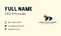 Logistics Road Highway Business Card Design