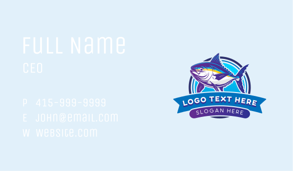 Fishing Tuna Seafood Business Card Design Image Preview