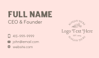 Elegant Flower Wordmark Business Card Image Preview